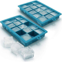 iGadgitz Home Lot de 2 bacs à glaçons en silicone de qualité alimentaire pour 15 glaçons, pudding, gelée,
