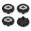 Coprimozzi ruota 4OD57mm per logo Renault, neri 1