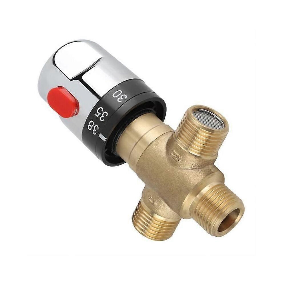 Robinet mitigeur thermostatique en laiton massif pour eau chaude et froide, à température fixe, pour