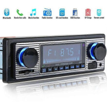 Bluetooth Oude Autoradio Mp3-speler Stereo USB AUX Klassieke Autoradio Audio Zwart 178*50*68mm