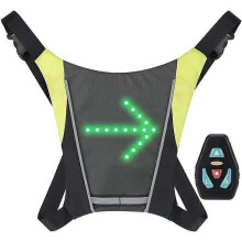 Gilet de cyclisme LED - Marque inconnue - Avec indicateur de direction - Télécommande - Rechargeable