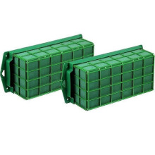 Lot de 2 cages à fleurs en mousse florale avec support en mousse florale pour centre de table
