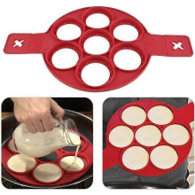 Tårtformar - Magic - Silikon - 7 delar - Non-stick - Röd