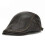 Men's Genuine Cowhide Leather Cap - Coffee Type 1
