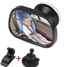 Rétroviseur de sécurité pour bébé 2 en 1 pour siège arrière de voiture, rétroviseur réglable pour bébé