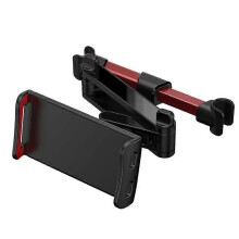 (rosso telescopicoPolonia)Supporto per telefono e tablet per auto Supporto per poggiatesta posteriore