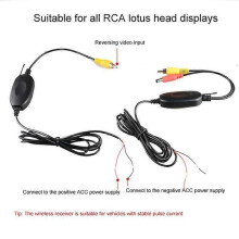 Caméra de recul pour voiture, kit émetteur/récepteur sans fil 2,4 GHz DC 12 V, pour petits camions,