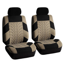 (2 seat beige)Car Seat Covers Fit Most Car Truck SUV Van Breathable Auto Seat Cushion Protector Polyester
