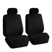 (2 seat black)Car Seat Covers Fit Most Car Truck SUV Van Breathable Auto Seat Cushion Protector Polyester