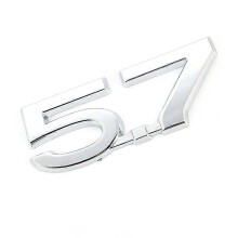 (5,7 Sticker)Bil Sticker Emblem Badge Trunk Decals 5,7 LITER HEMI Logo Front Huv Grill för Jeep Dodge
