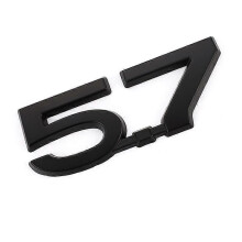 (5,7 Sticker)Bil Sticker Emblem Badge Trunk Decals 5,7 LITER HEMI Logo Front Huv Grill för Jeep Dodge