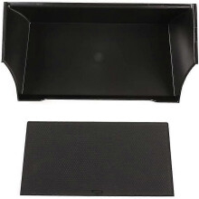 Accoudoir central de rangement noir en ABS pour voiture, boîte de rangement pour téléphone, accessoires