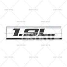 (1,9L 1)Bilstyling 3D Metall Krom Zinklegering självhäftande emblem 1,4L 1,5L 1,6L 1,7L 1,8L 1,9L Body