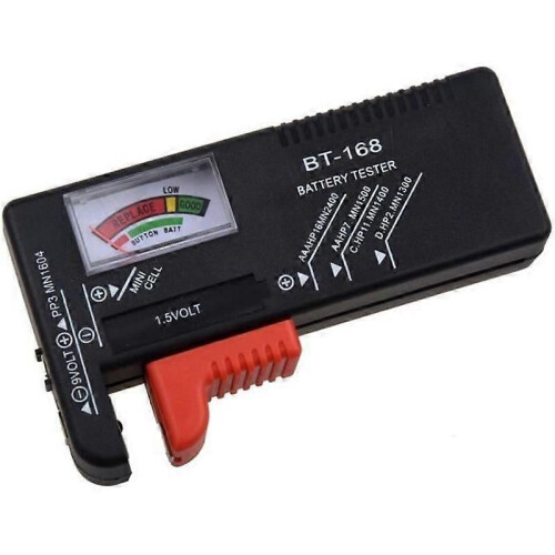 Universal Battery Tester - SODIAL - Generic - Black - AAAAACDbutton cell and 9V PP3 batteries