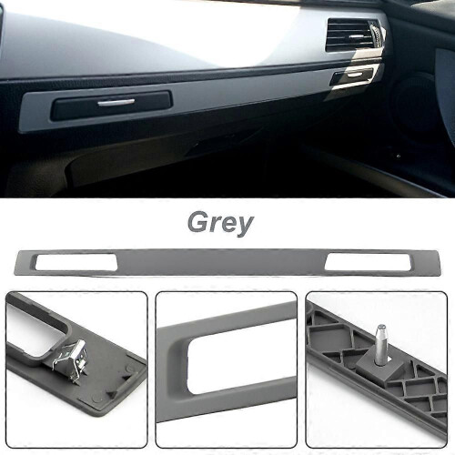 (Grå)Bil vattenkoppshållare Panel Interiör Strip Trim LHD För BMW E90 E91 E92 E93 2005-2012 Bilinteriör