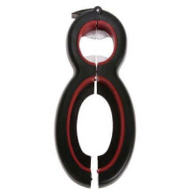 CD11156-6 en 1 tout-en-un multifonction rotatif ouvre-bouteille pince à bocal canette de vin bière couvercle