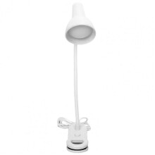(Blanc) Lampe LED à pince haute luminosité, conception de tuyau flexible à économie d'énergie, 3000K-6000K,