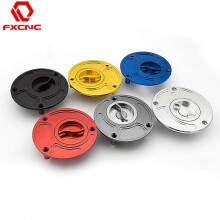 (Rood) CNC aluminium motorfiets brandstoftankdop zonder sleutel voor Yamaha MT07 MT09 FZ09 FZ09 MT10