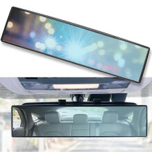 Excellent rétroviseur intérieur de 300 mm, rétroviseur noir, rétroviseur intérieur de voiture durable