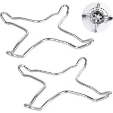 2st Rostfritt stål Gasspis Reducer Ringar - Matlagningsgaller - Kaffemaskin Cross