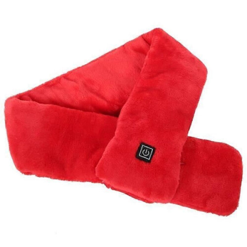 Écharpe chauffante - DRFEIFY - Modèle USB - Contrôle de température à 3 vitesses - Rouge - Hiver