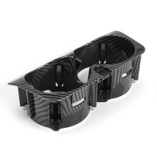 (Noir) Boîte de rangement pour console centrale avant de style de voiture, porte-gobelet pour boissons