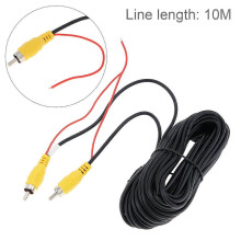 Câble d'extension vidéo RCA mâle/femelle de 10 m, résistant aux intempéries, pour caméra de recul et
