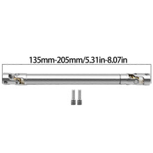 (silver-L135MM)MYHRC Steel Heavy Duty Drivaxel för 1/10 RC Bil Crawler Axial SCX10 90046 AXI03007