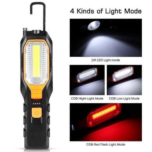 COB Work Light LED Portable Lamp Ultra Bright USB Rechargeable -CYA