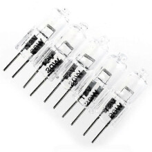 5 ampoules halogènes transparentes G4 20 W 12 V