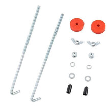 (200 mm) Ett par 200 mm 250 mm Järn Universalbatteri Auto Battery Tie Down Mount Hållare Bracket Brace