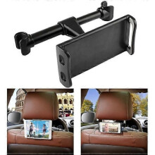 Supporto per auto per tablet/telefono, regolabile, girevole a 360, per sedile posteriore - Nero