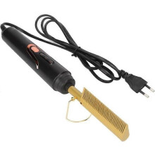 HURRISE Piastra per capelli elettrica Pettine caldo Piastra per capelli elettrica 2 in 1 Pettine lisciante