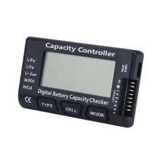Digital Capacity Checker Voltage Tester Detektor för LiPo Li-ion Livslängd NiMH batteriNiCd-RAC