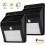 Solar LED-ljus med rörelsesensor - Svart - Utomhus - Paket om 2 1