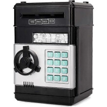 Salvadanaio digitale - Super - ATM - Nero - 4,9x4,8x7,6 pollici - Per bambini