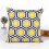Housse de coussin géométrique jaune - Lot de 2 - Polyester - Lavable en machine 1