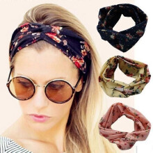4-pack pannband för kvinnor blommig stil hårband Head wrap elastisk turban