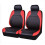 Sätesöverdrag - MIOLOE - Full Set 4PCS - PU Läder - Universal - Röd 1