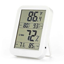 Elektronisk termo-hygrometer, trådlös inomhustermometer hygrometer, digital LCD-skärm för temperatur