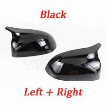 Coque de protection pour rétroviseur latéral de voiture en fibre de carbone (noir) pour BMW X3 G01 X4