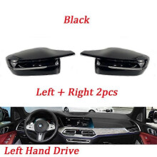 (vänsterstyrd)G30 G38 Bright Black Side Wing Backspegelskydd för BMW 2 3 4 5 7-serien