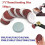100PCS 75MM Sandpaper Disc Sanding Abrasive Pleating 1