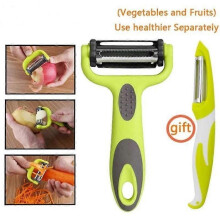 Éplucheur 3 en 1 - Idéal pour éplucher les pommes de terre, les carottes et divers fruits et légumes