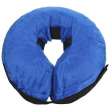 Collier de protection gonflable confortable pour chien et chat, protège-cou souple, bleu, XL -LAF