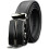 Black Leather Belt - Luxury Men - Automatic Buckle - 127cm 1