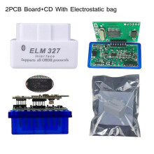 (vit)Bluetooth ELM327 Auto V1.5 Dubbel Dubbel 2PCB PIC18F25K80 chip MINI Inter Face Check Engine V1.5