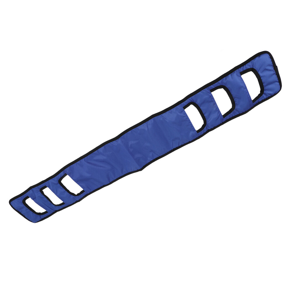 Efficient Padded Patient Transfer Sling with Nylon Mesh Blue