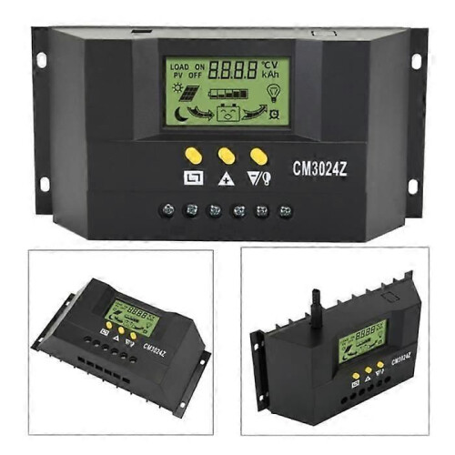 CM3024Z 30A Solar Charge Controller Generator 12V/24V för solpanelsbatteri ENERGIBESPARANDE KIT