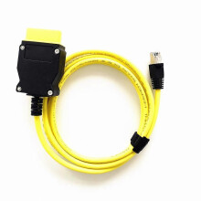 (NY Gul Svart)ESYS ENET-kabel för BMW F-serie ICOM OBD2 kodningsdiagnoskabel Ethernet till data